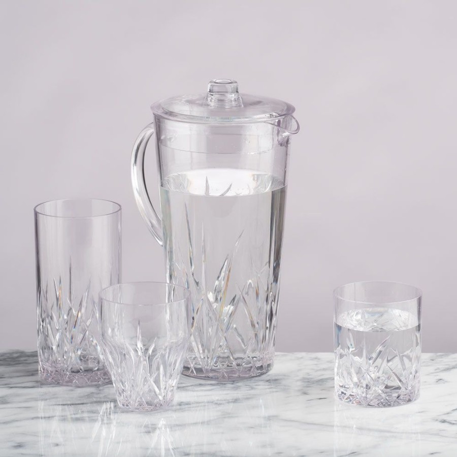 Drinkware Q Squared | Aurora Crystal Clear Tritan Acrylic Dof Glass Tumbler