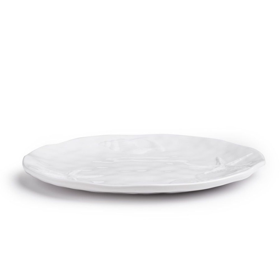 Dinnerware Q Squared | Captiva Sea Life White Melamine Dinner Plate