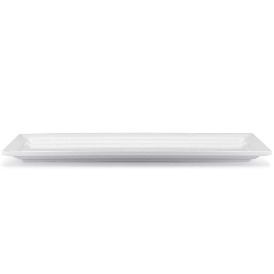 Serveware Q Squared | Diamond White Melamine Sandwich Platter