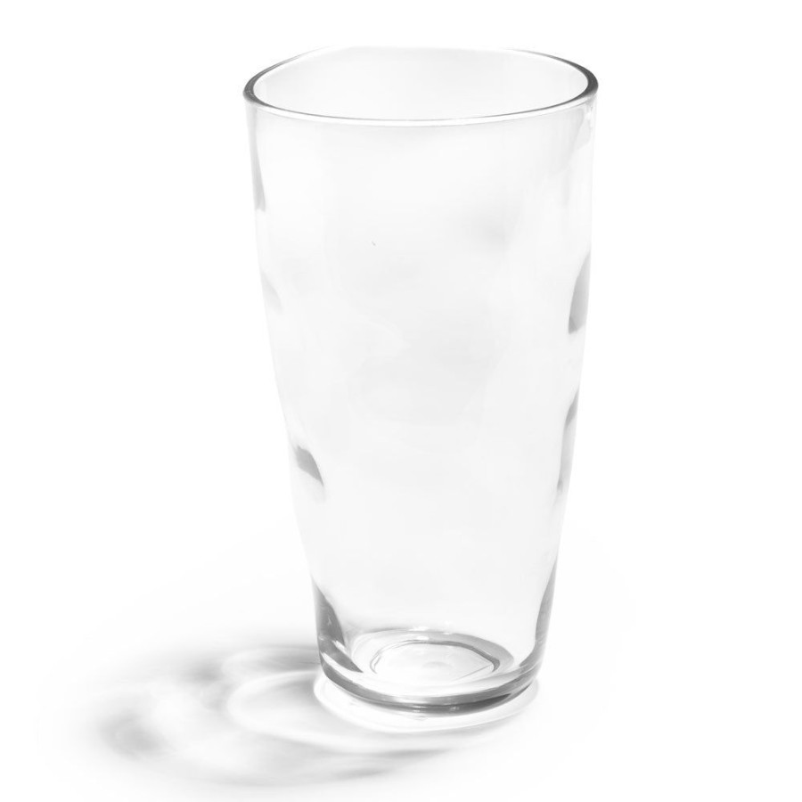 Drinkware Q Squared | Ruffle Clear Tritan Acrylic Highball Glass