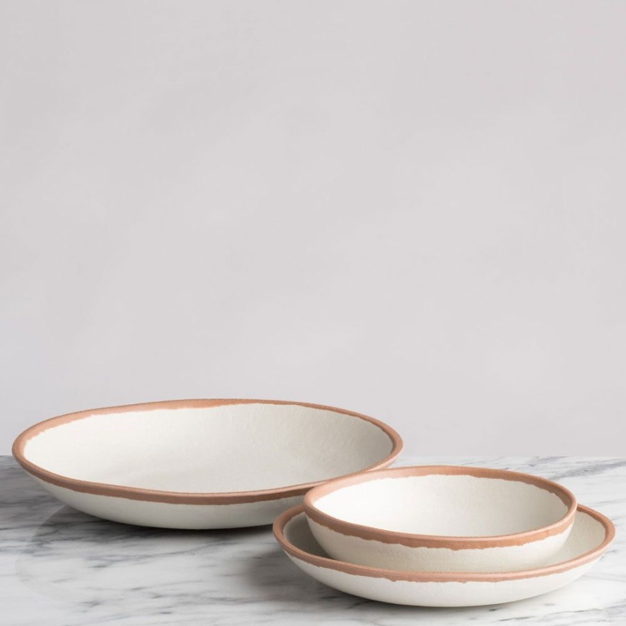 Sets & Gifts Q Squared | Potter Terracotta Brown 12Pc Melaboo Dinnerware Set