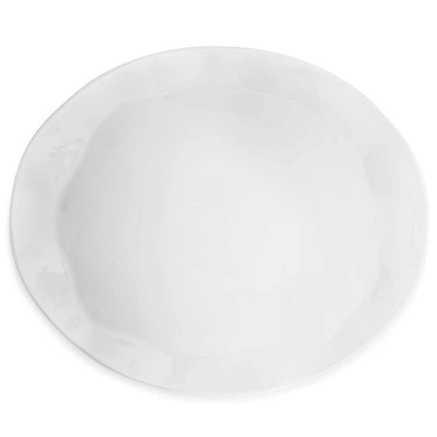 Serveware Q Squared | Ruffle White Melamine Turkey Platter