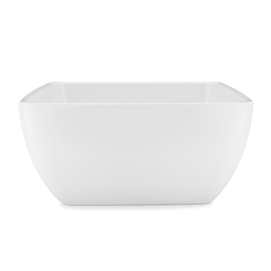 Serveware Q Squared | Diamond White Melamine Square Serving Bowl