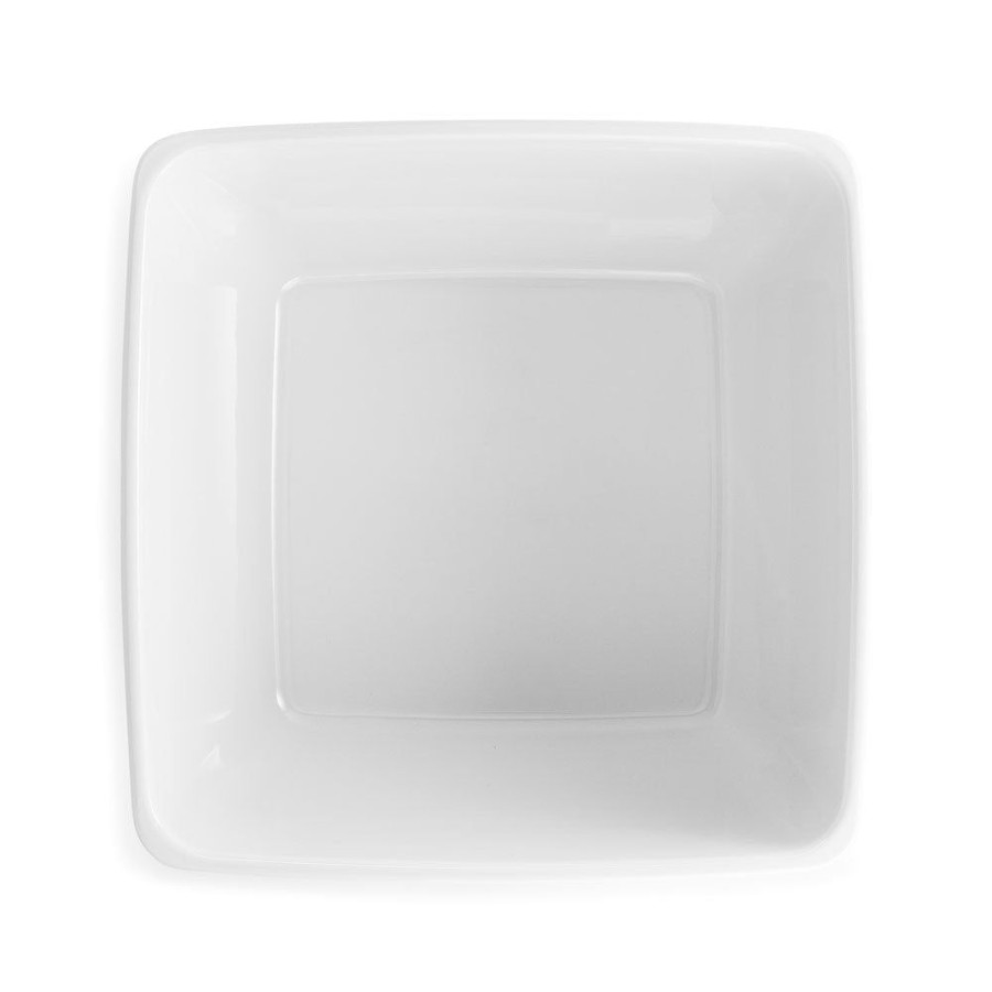 Serveware Q Squared | Diamond White Melamine Square Serving Bowl