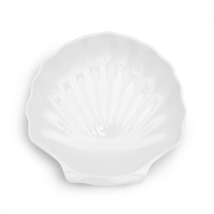 Serveware Q Home | Shell White Melamine Serving Platter