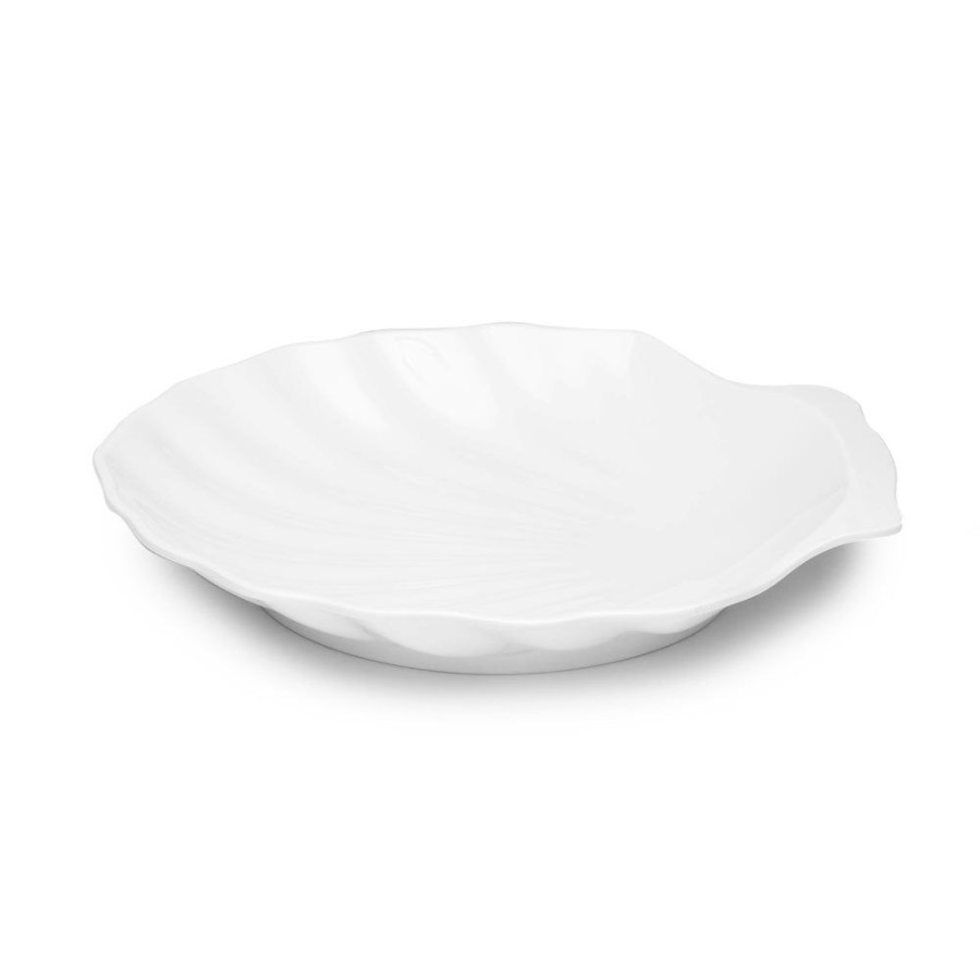 Serveware Q Home | Shell White Melamine Serving Platter