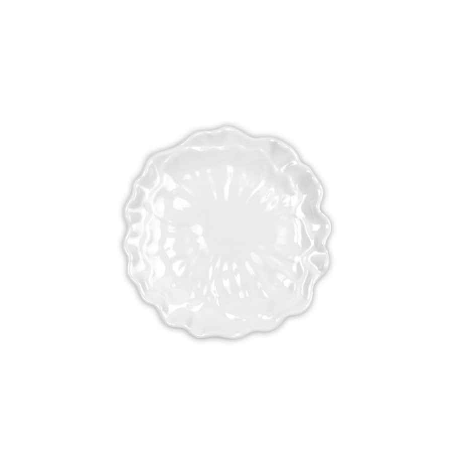 Dinnerware Q Squared | Peony White Melamine Canape Plate