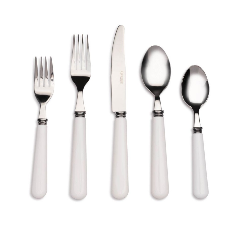 Sets & Gifts Q Squared | Provence White 20Pc Flatware Set