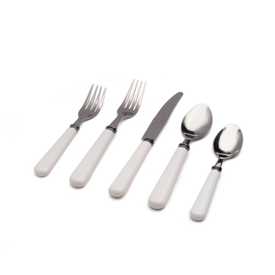 Sets & Gifts Q Squared | Provence White 20Pc Flatware Set