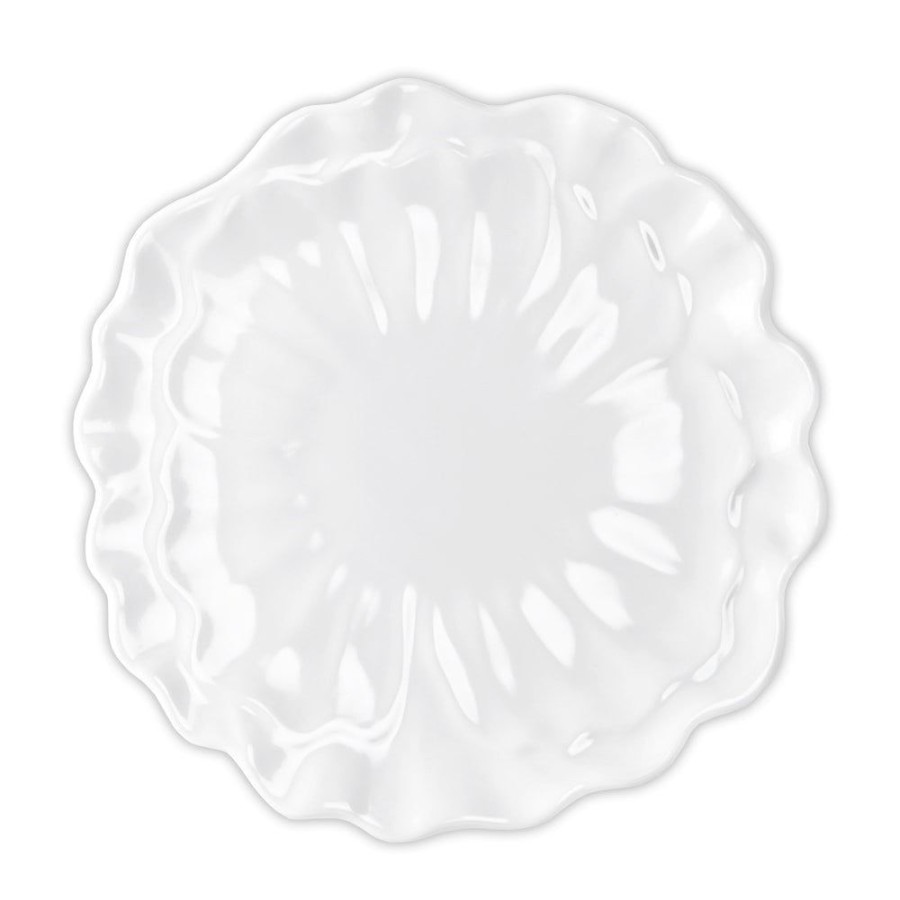 Dinnerware Q Squared | Peony White Melamine Dinner Plate