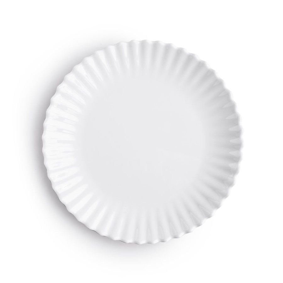 Dinnerware Q Squared | Patio Luxe Lightweight White Salad Plate