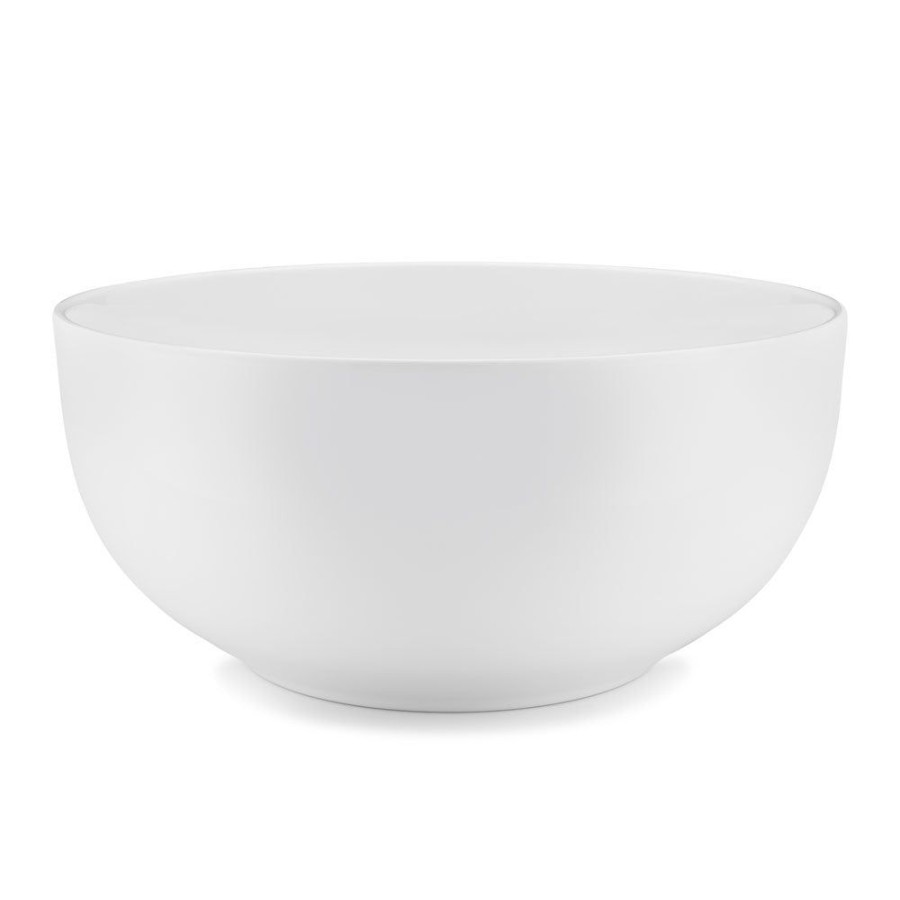 Serveware Q Squared | Diamond White Melamine Round Serving Bowl