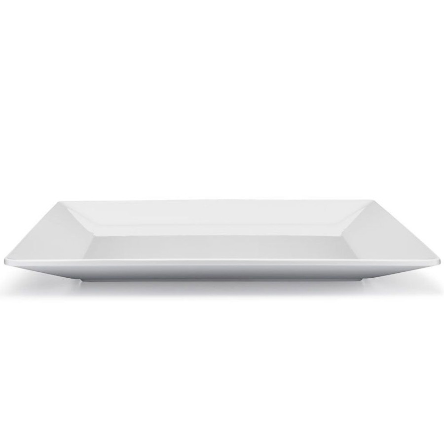 Serveware Q Squared | Diamond White Melamine Square Platter