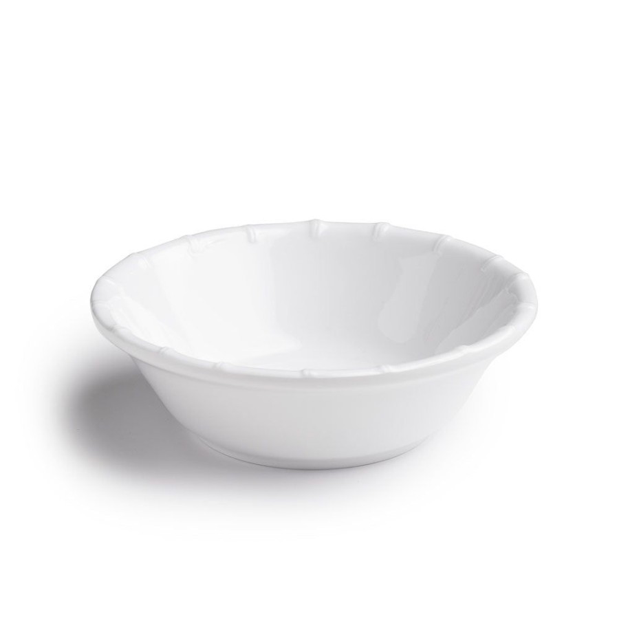 Dinnerware Q Squared | Zen Bamboo White Melamine Personal Bowl