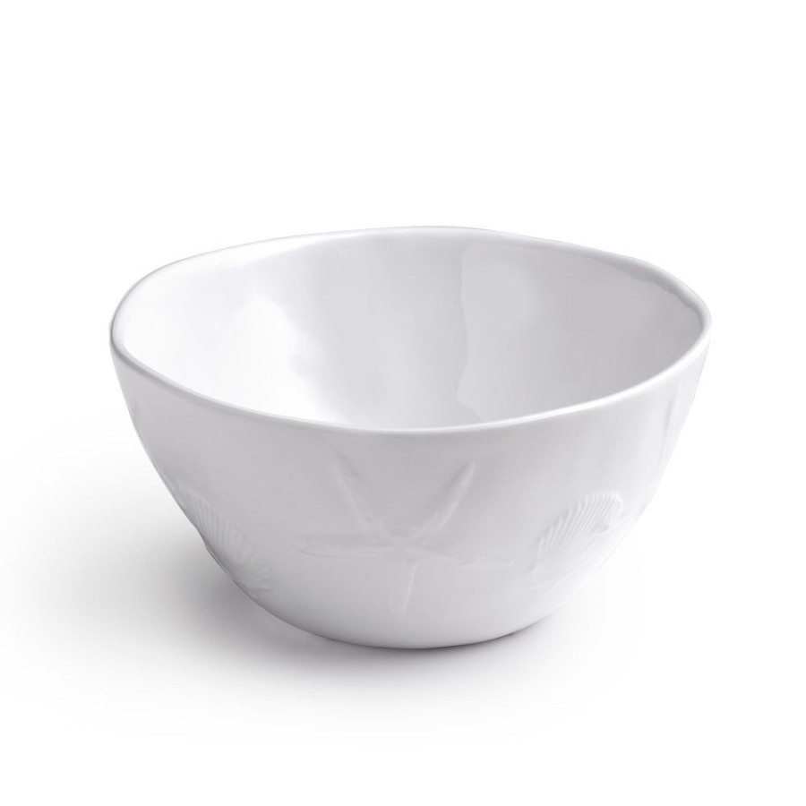 Dinnerware Q Squared | Captiva Sea Life White Melamine Personal Bowl