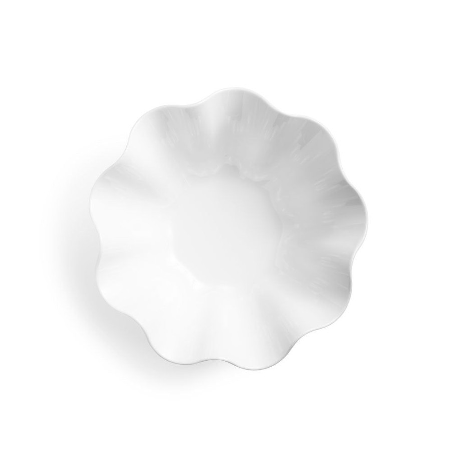 Serveware Q Home | Small White Clam Melamine Serving Platter