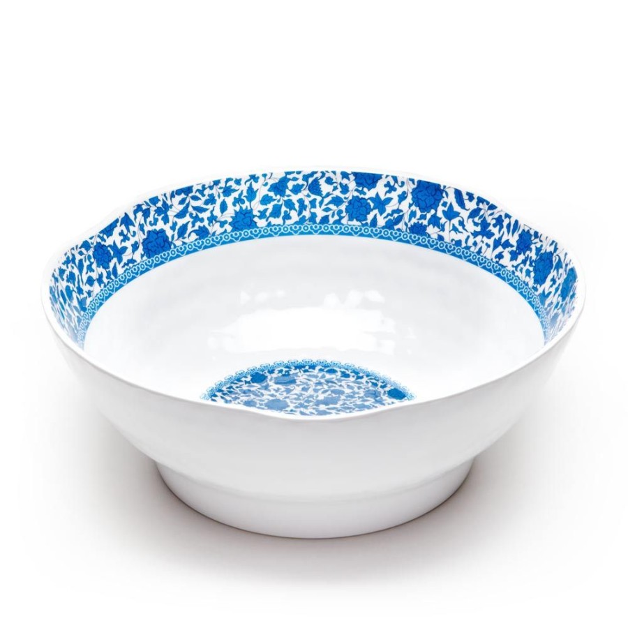 Serveware Q Squared | Heritage Blue Melamine Serving Bowl