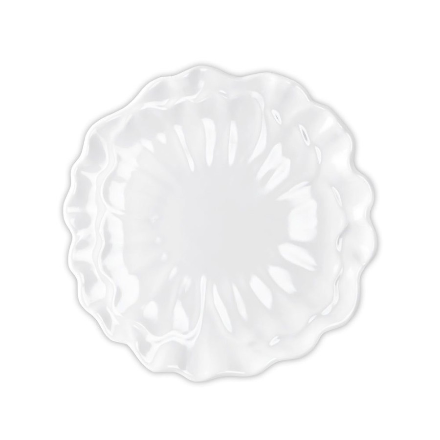 Dinnerware Q Squared | Peony White Melamine Salad Plate