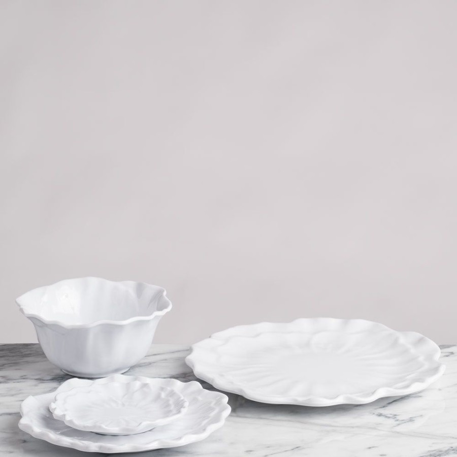 Dinnerware Q Squared | Peony White Melamine Salad Plate