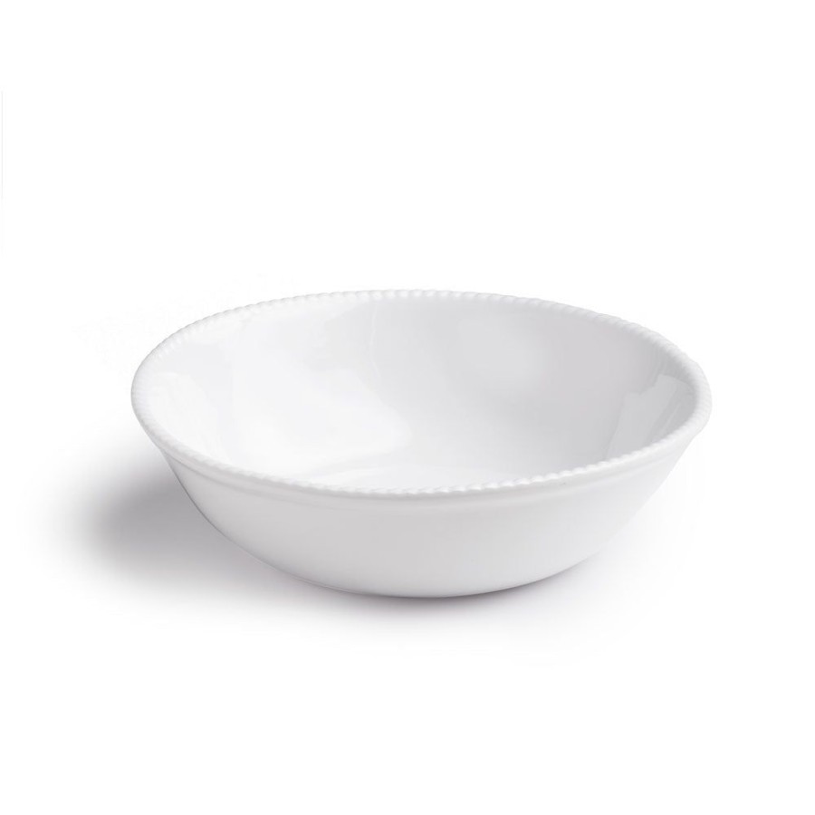 Dinnerware Q Squared | Portsmouth Nautical White Melamine Personal Bowl