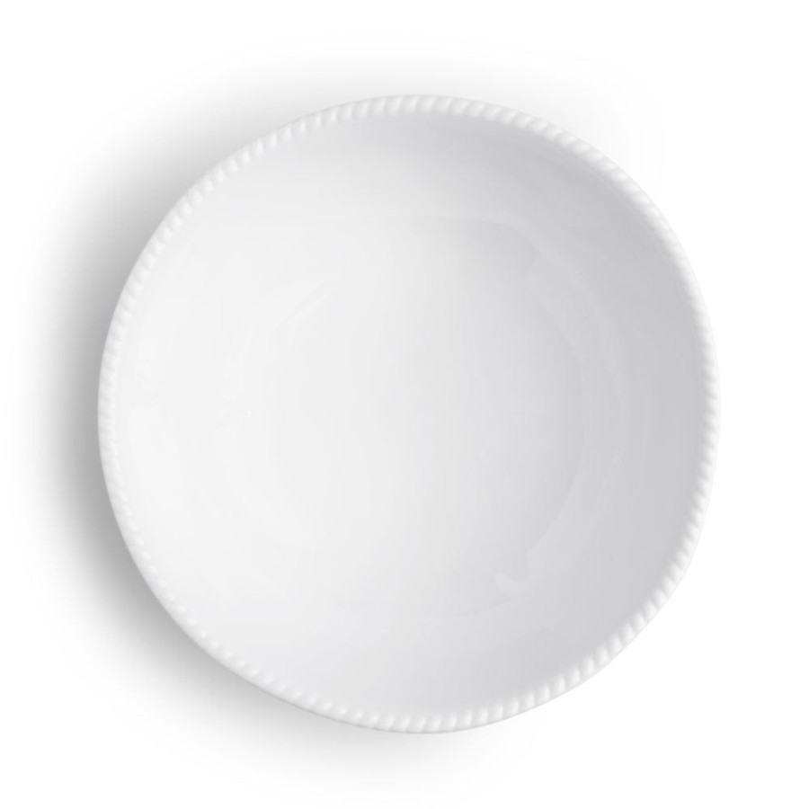 Dinnerware Q Squared | Portsmouth Nautical White Melamine Personal Bowl