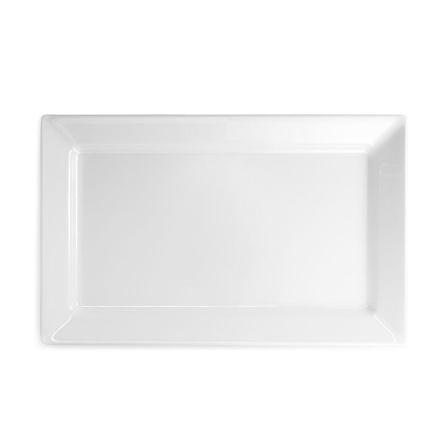 Serveware Q Squared | Diamond White Melamine Rectangle Large Platter