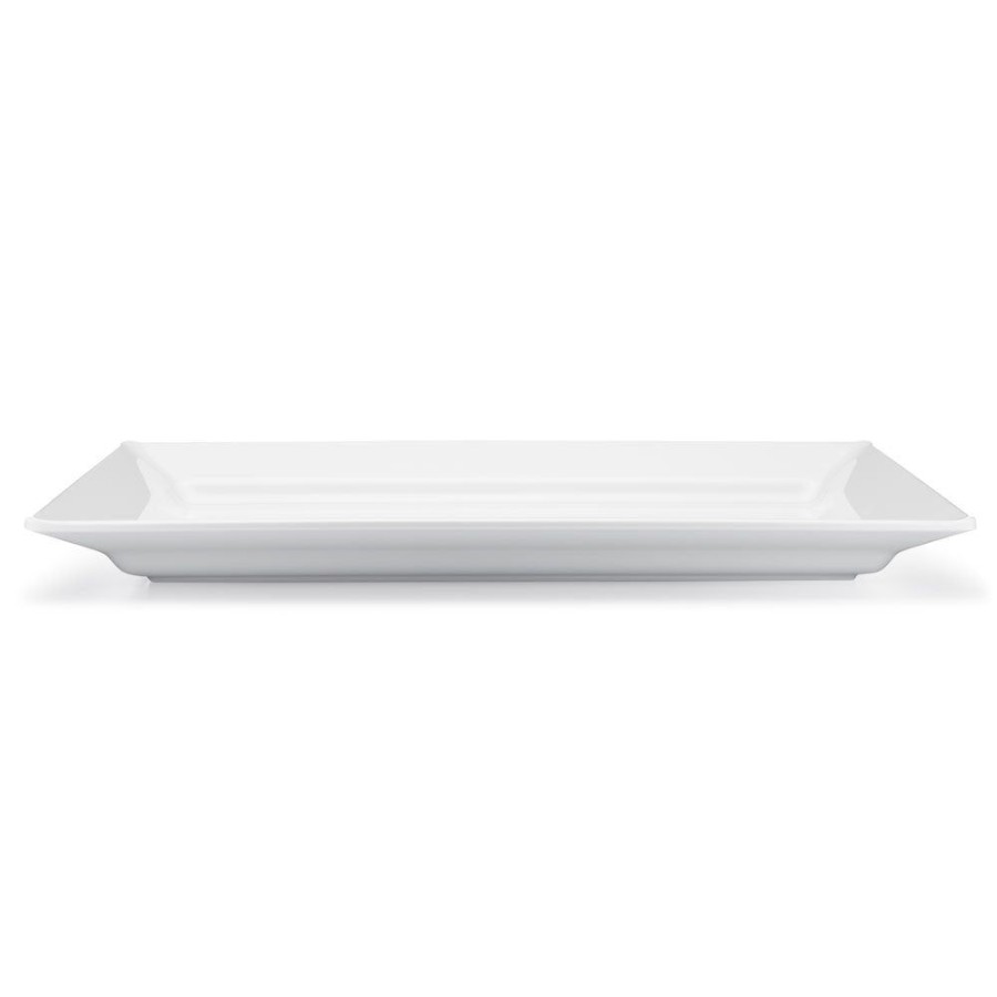 Serveware Q Squared | Diamond White Melamine Rectangle Large Platter