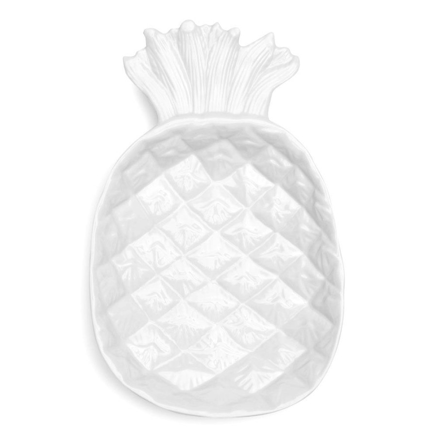 Serveware Q Home | Pineapple White Melamine Serving Platter