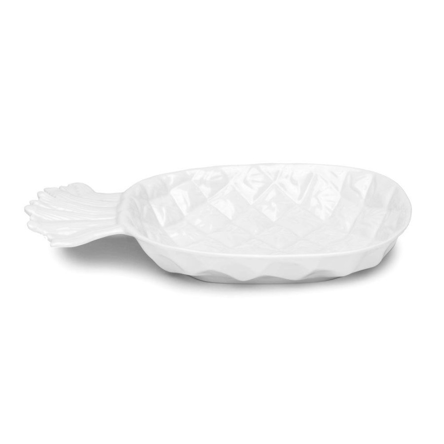 Serveware Q Home | Pineapple White Melamine Serving Platter