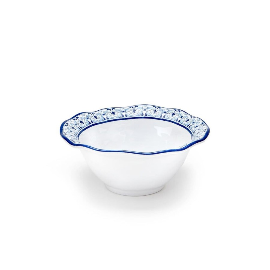 Dinnerware Q Squared | Talavera In Azul Blue Melamine Cereal Bowl