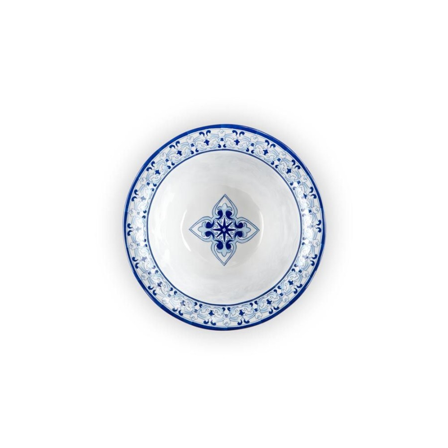 Dinnerware Q Squared | Talavera In Azul Blue Melamine Cereal Bowl