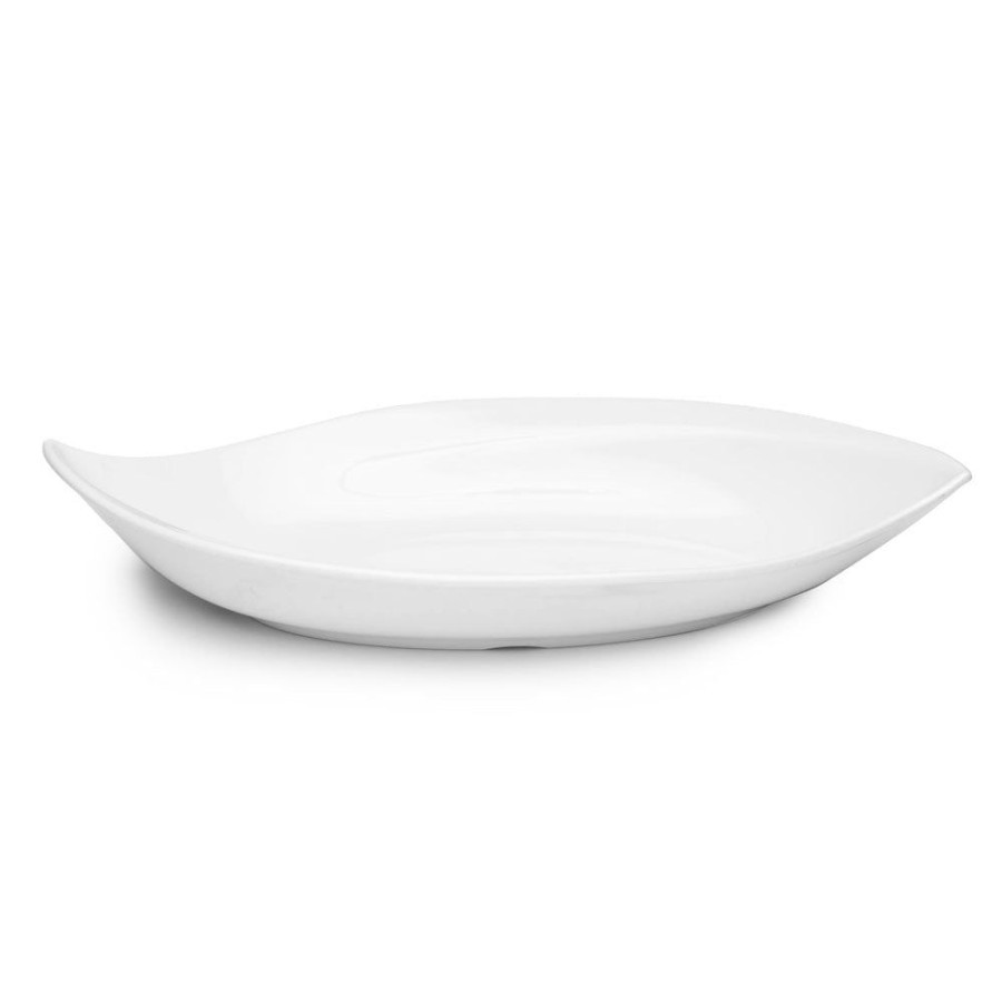 Serveware Q Home | Large Petal White Melamine Serving Platter